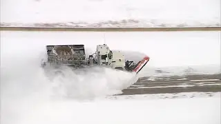 WATCH: Sky 5 video shows truck plowing snow on Oklahoma City highway