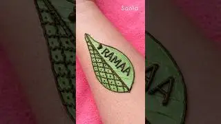 Viral 🔥 Leaf Mehndi Hack #mehndi #shorts #hack