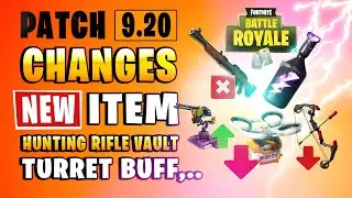Fortnite UPDATE 9.20 | Everything NEW, Storm Flip, Turret Buff, Boom Bow Nerf, Slipstream Changes,..