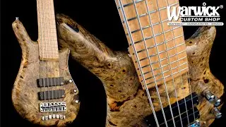 Warwick Custom Shop Masterbuilt -  Thumb NT 6-String - Buckeye Burl Top #17-3361