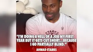 Ahmad Starks on going blind his rookie year of pro ball!