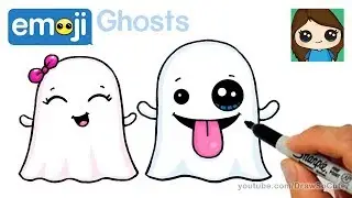 How to Draw the Ghost Emoji Super Easy