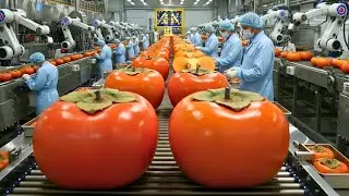Inside the Persimmon Factory &ndash; Full Process How Luxury Pulp Are Made
