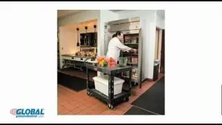 Пластиковые служебные и хозяйственные тележки Rubbermaid&reg;