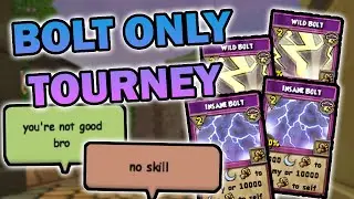 Winning An INSANE BOLT ONLY Tournament In Wizard101