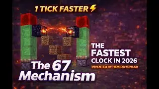 Minecraft's New Fastest Clock 1 tick faster than the fastest The 67 Mechanism Created By Me