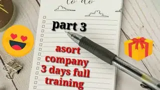 Asort 3 days full training | ds asort company | asort pvt ltd | asort videos