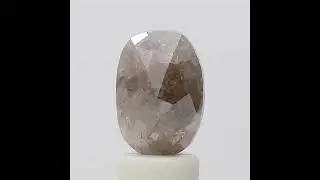 NATURAL RUSTIC DIAMOND 2.51Ct 9mm GRAYISH BROWN OVAL ROSECUT diamond FOR JEWELRY