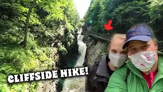 Insane cliffside hike takes you over raging waterfalls at High Falls Gorge | Hidden Gems
