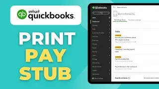 Как распечатать расчетный лист в QuickBooks Online | Простое руководство