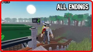 Roblox BACKYARD ROLLER COASTER | ALL Endings