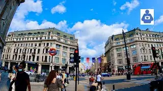 London walk | Oxford Street, St Giles Circus to Cambridge Circus | London tour (August 2021) [4K].