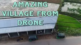 4k drone footage village in birds eye view