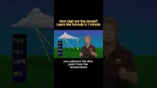 Learn how to calculate cloud height in 1 minute  #pilottraining #privatepilot