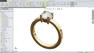 SolidWorks Tutorial Diamond Ring-Part 2