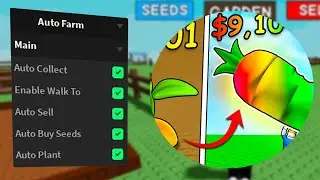 THE BEST GROW A GARDEN SCRIPT! Auto-sell, Auto-plant, Auto-buy seeds & more! | ScriptZ Roblox