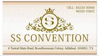 SS Convention Hall Adilabad - Function Hall in Adilabad for Wedding and All Functions - 📞9381988938
