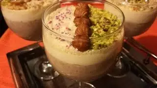 عصيدة البوفريوة (نوازاة = البندق) بدون حليب  و بدون نستلي assida , crème noisettes sans lait