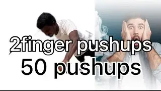 2 finger pushups 50 pushups /two finger pushups 50pushups/#challenge /#2fingerpushups /