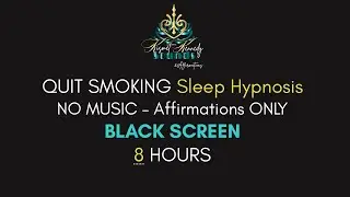 Quit Smoking Sleep Hypnosis | Black Screen NO Music | Stop Smoking Affirmations