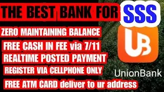 How to register UNIONBANK and request a ATM CARD using cellphone only. Free delivery to your address