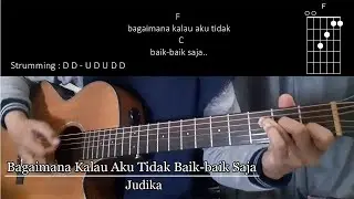 (kunci gitar mudah) Bagaimana Kalau Aku Tidak Baik-baik Saja - Judika