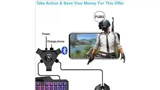 Deal SOONHUA Mobile Game Controller Gaming Keyboard Mouse Converter BT Keyboard Mouse Converters Ga
