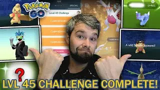 LVL 45 CHALLENGE COMPLETE! 6 SHINY POKEMON ACQUIRED! (Pok&eacute;mon GO)
