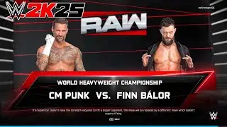 CM PUNK VS FINN BALOR on Raw for the World Heavyweight Championship|| WWE2K25 PC Gameplay