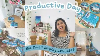 ഒരു സൈലെന്റ് പണിയെടുക്കൽ 😅(Use🎧 )Finishing ,Drying & Packing .A Productive Day Vlog😎