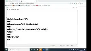 rowspan colspan 2