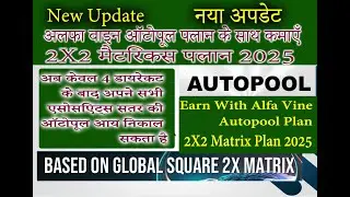 Alfavine Malaysia Dhamaka New Update | Kitna Lamba chalega yeh autopool | Alfavine Big News Update