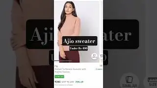Ajio Sweater haul #shorts #shopping #winter #sweater #explore #fyp #ajio #ajiohaul #sale #india