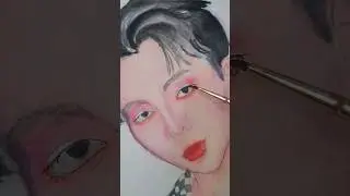 Kim Namjoon💜|WATERCOLOR POTRAIT| #watercolor #artist #shorts #bts #rm #painting #btsarmy #art #fyp