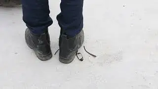 Unaware crush under combat boots