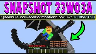 FIRST 1.20 Snapshot of 2023!  Ride Ender Dragon, Fill MORE!