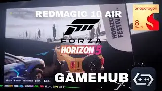 FORZA HORIZON 5 NO ANDROID USANDO O GAMEHUB NO REDMAGIC 10 AIR 720P HD