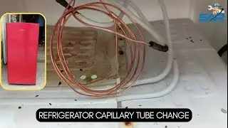 Fridge Capillary Change | How To Change Fridge Capillary Tube | Fridge Block Capillary Replacement