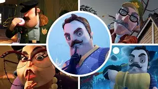 Hello Neighbor 2 - All Bosses & Endings (+DLC)