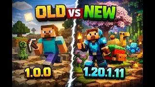 Minecraft old and new version #minecraft #viralvideos #oldandnew