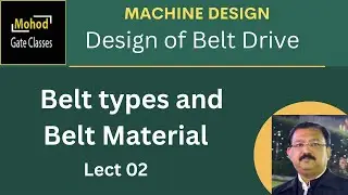 Design of Belt Drives 02 Belt types and material