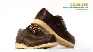 รองเท้าหนังออยล์แท้ หุ้มส้น Code 955 StepPro Low Cut