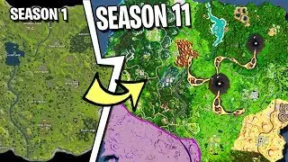 Evolution of Fortnite Map [Season 1 to SEASON 11 LEAKED] - Fortnite