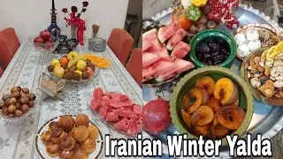 Vlog: Winter Iranian Yalda Night | Calm Family Gathering ✅