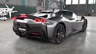 Ferrari SF90 Stradale - Start, Revs & Acceleration SOUNDS!