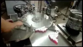 automatic rotary filling capping machine with automatic cap insert feeding
