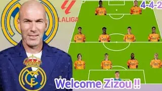 Alvaro Arbeloa OUT ❌ ~ Real Madrid Potential 4-4-2 Line up Under Zinedane Zidane Season 2025/2026