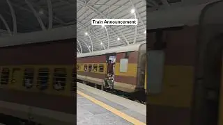 Clear train Announcement in हिन्दी an English #trending #train #travel #viral #station #railway #fyp