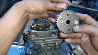 engine overhaul gsx  Crankshaft bearing damage.