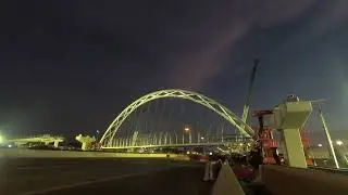 2023 September - Northaven Trail Bridge Move and Installation Time Lapse